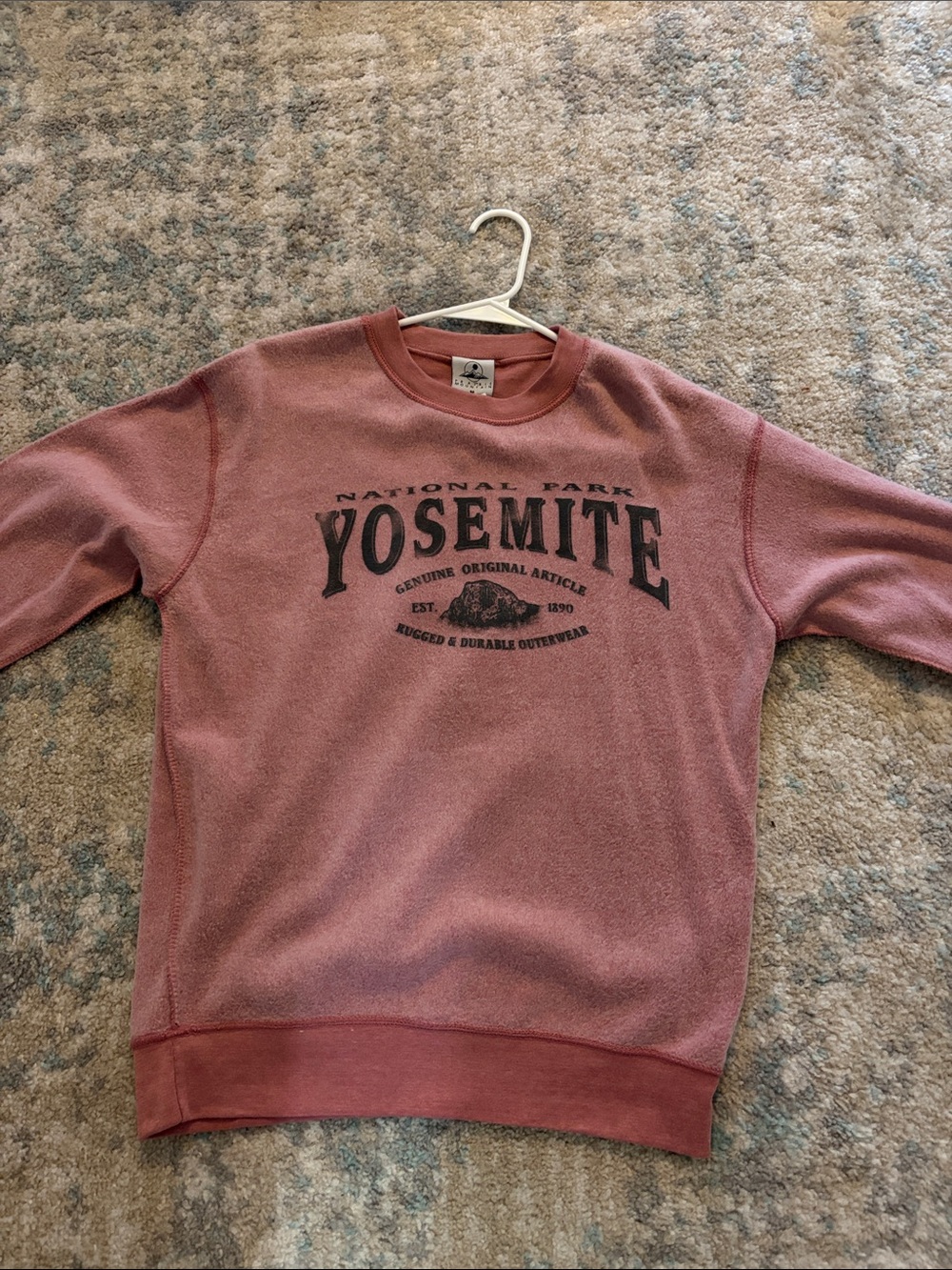 Dusty Rose Yosemite Crewneck Sweatshirt